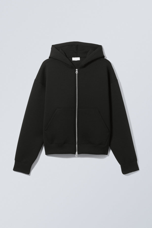 Veste à capuche effet scuba